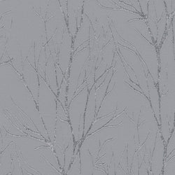 blooming grey/silver tree wallpaper- 372601