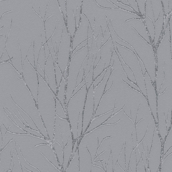 blooming grey/silver tree wallpaper- 372601
