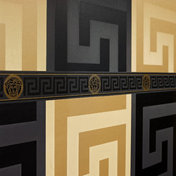 Versace Greek key Black wallpaper - 935234