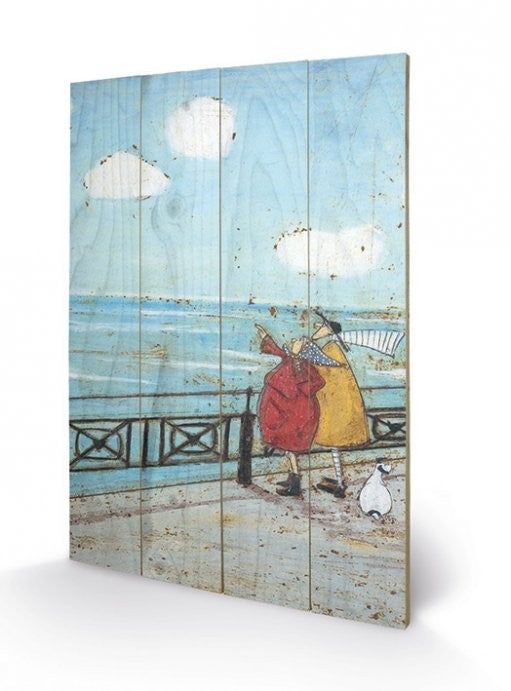 Sam Toft - Her Favourite Cloud Wooden Art, (20 x 29.5 cm)