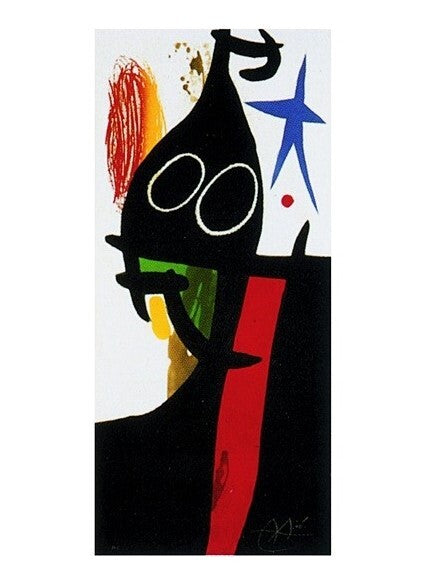 Art Print The Saracen With The Blue Star, Joan Miró, (60 x 80 cm)