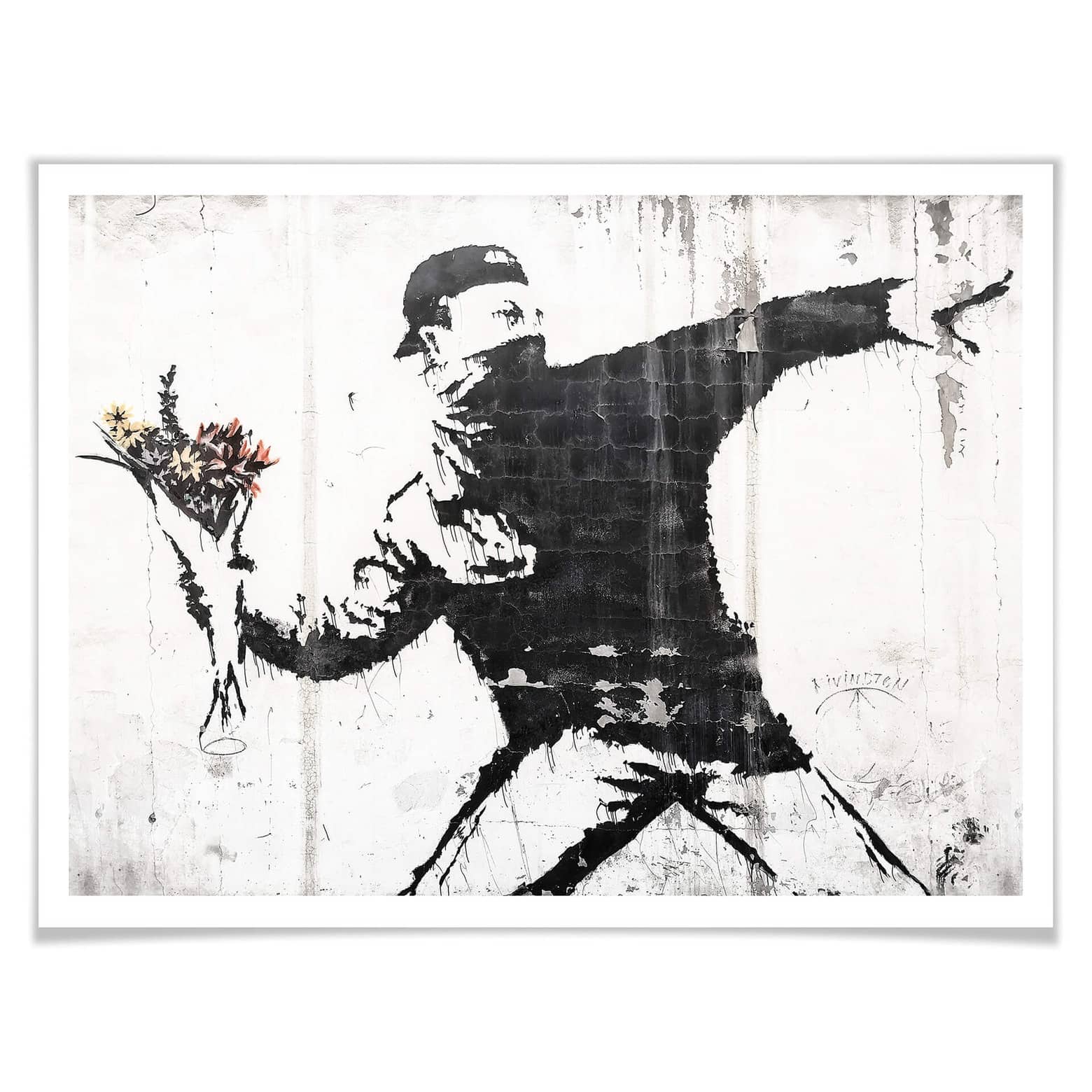 The World of Banksy Flower Thrower/ポスター The World of Banksy Flower Thrower Red（バンクシー） ポスター販売
