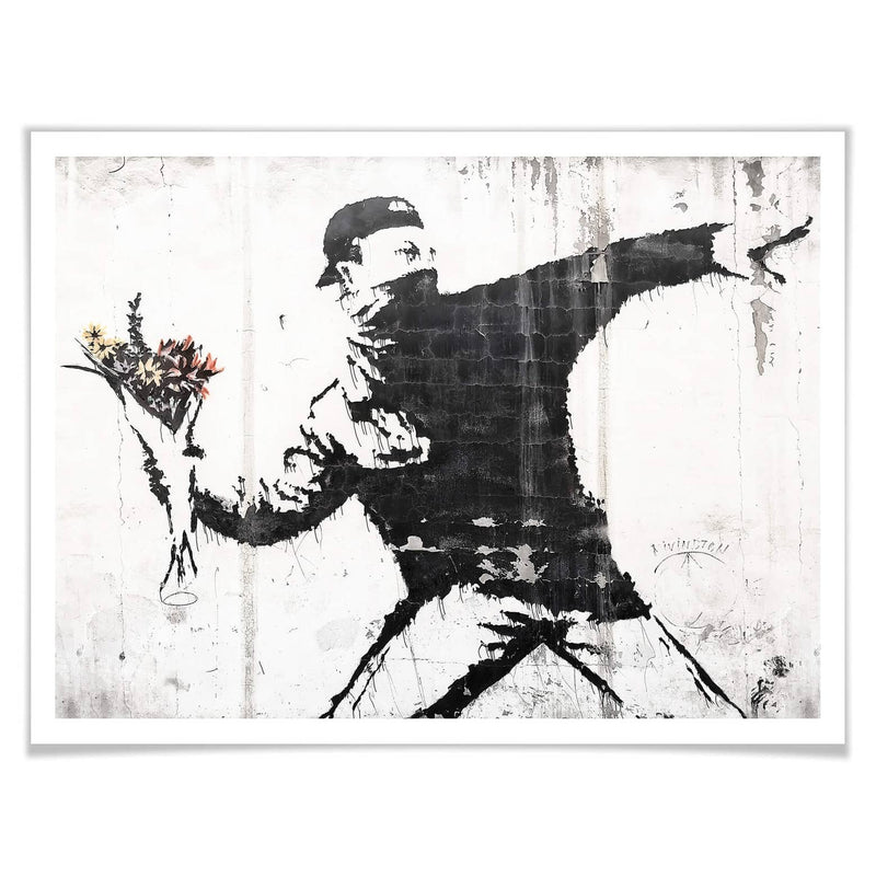 Banksy - The Flower Thrower Poster