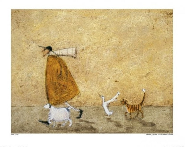 Art Print Sam Toft - Ernest, Doris, Horace And Stripes, Sam Toft, (50 x 40 cm)