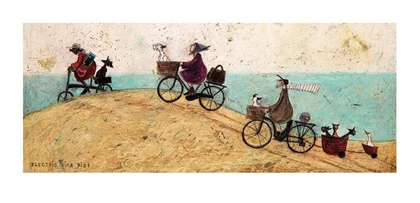 Art Print Sam Toft - Electric Bike Ride, Sam Toft, (100 x 50 cm)