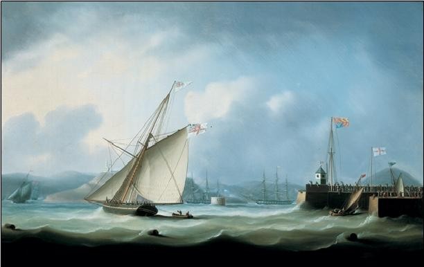 Art Print Leith Harbour, Navi, (30 x 24 cm)