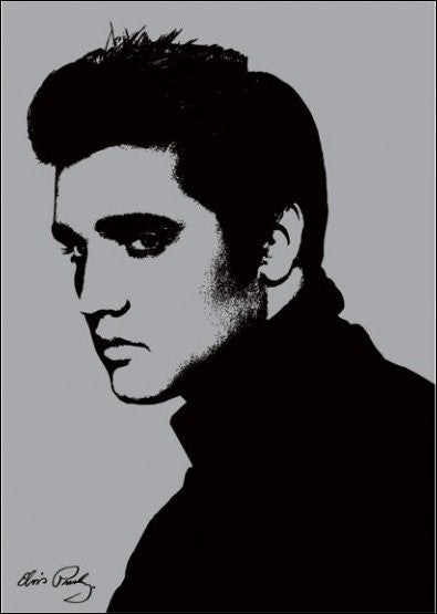 Art Print Elvis Presley - Metallic, (60 x 80 cm)
