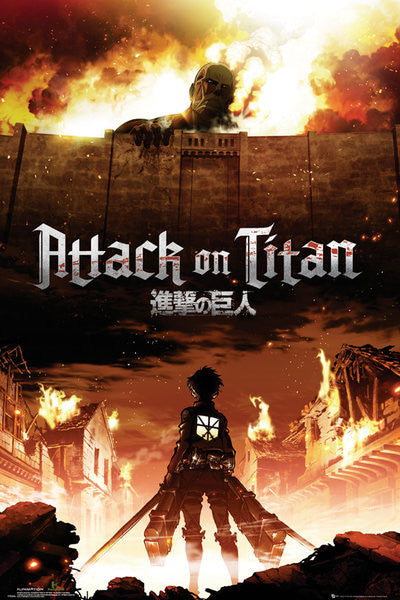 Poster Attack on Titan (Shingeki no kyojin) - Key Art, (61 x 91.5 cm)