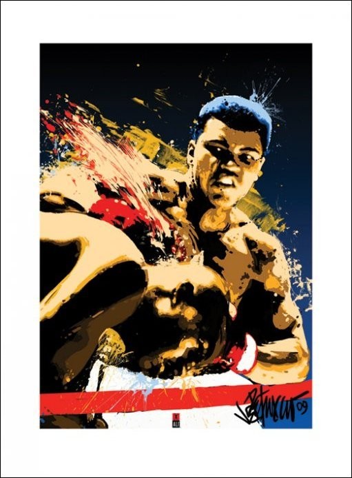 Art Print Muhammad Ali - Sting, (60 x 80 cm)