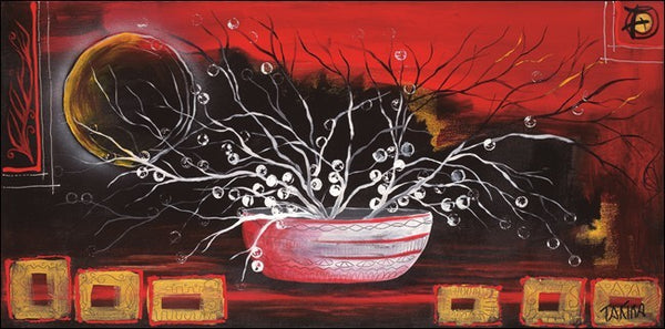 Art Print Rosso oriente, Takira, (100 x 50 cm)