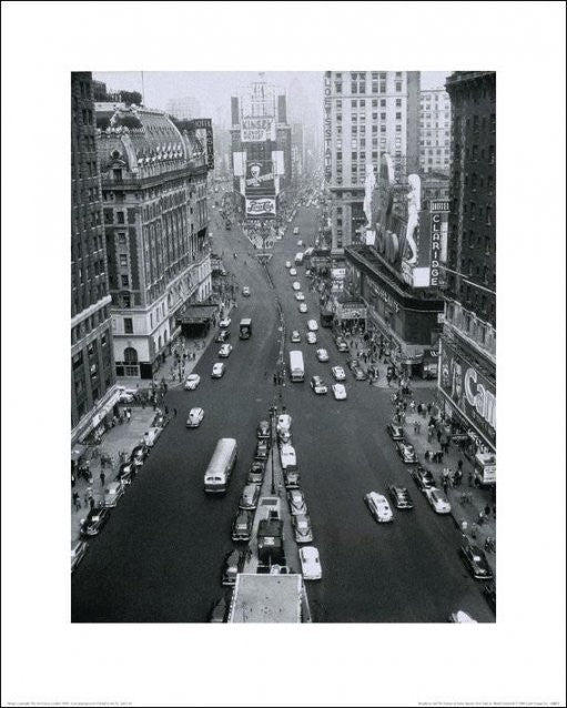 Art Print New York - Times Square, Alfred Gescheidt, (40 x 50 cm)