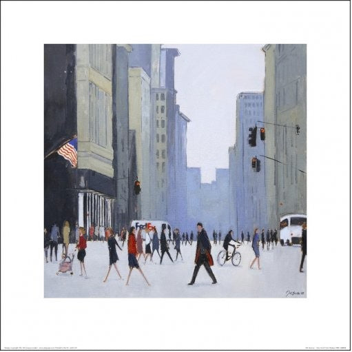 Art Print New York - 5th Avenue, (40 x 40 cm)