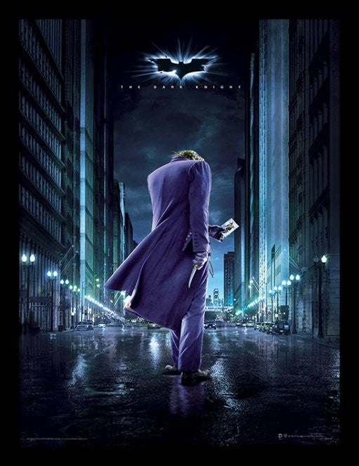 Framed poster The Dark Knight - Joker City