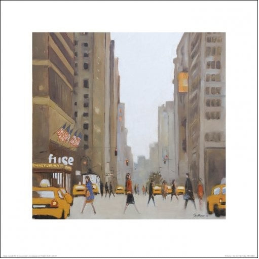 Art Print New York - 7th Avenue, (40 x 40 cm)
