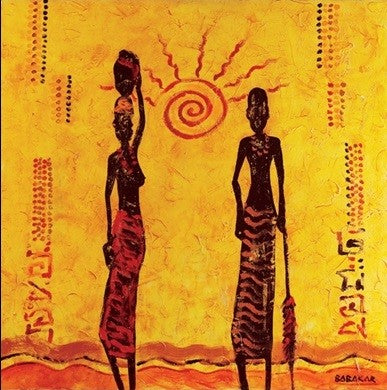 Art Print The Sun, Babakar, (30 x 30 cm)