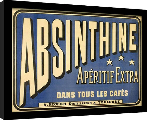 Framed poster Absinthe Aperitif
