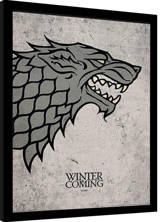 Framed poster Game of Thrones - Stark