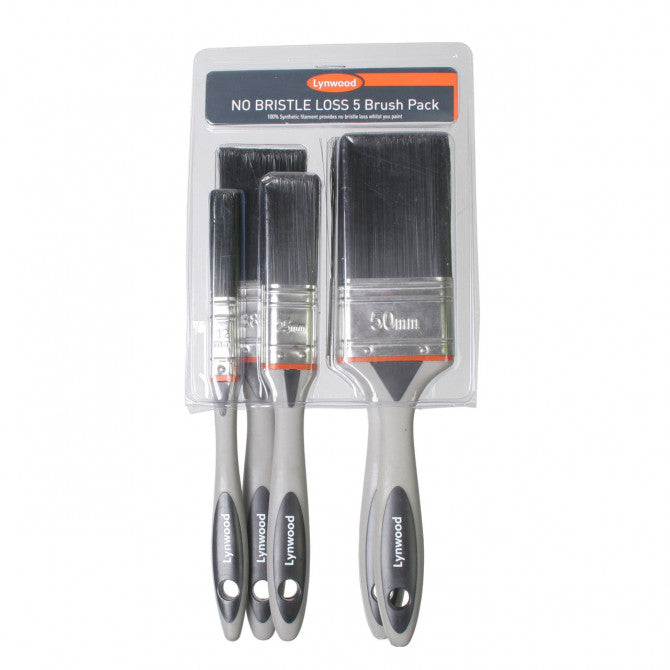 5pc No Bristle Loss Paint Brush set