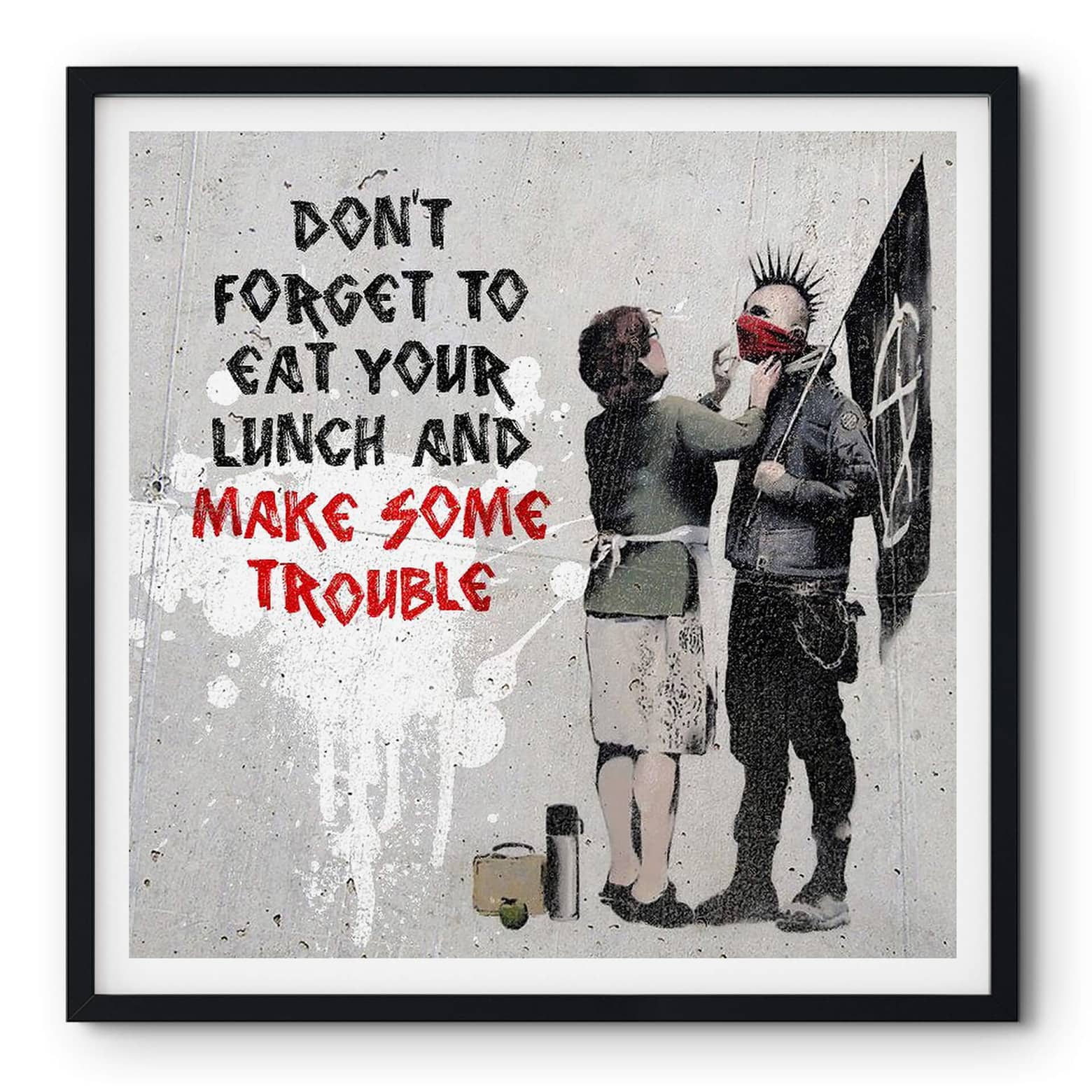 Banksy - Make Some Trouble Poster