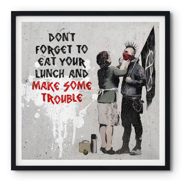 Banksy - "Make Some Trouble" Poster