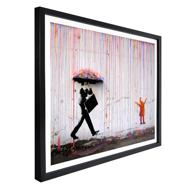 Banksy - "Coloured Rain" Poster