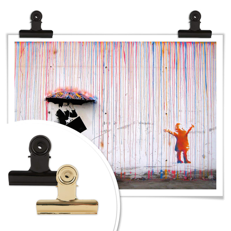 Banksy - "Coloured Rain" Poster