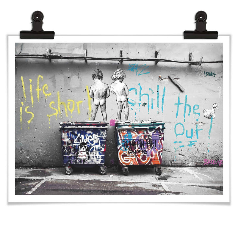 Banksy - "Life is Short" Poster