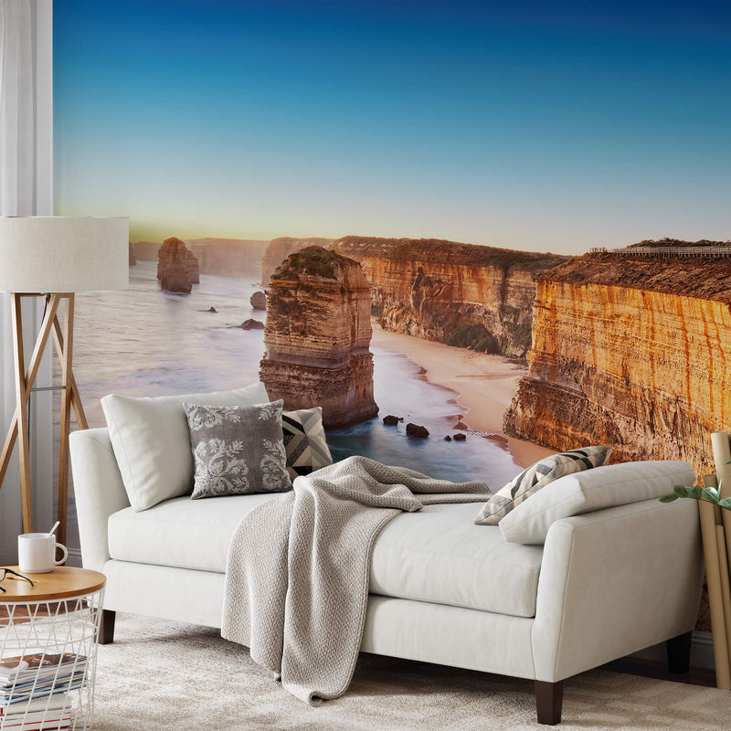 Cliff At Sunset In Australia - Wall Mural 5037