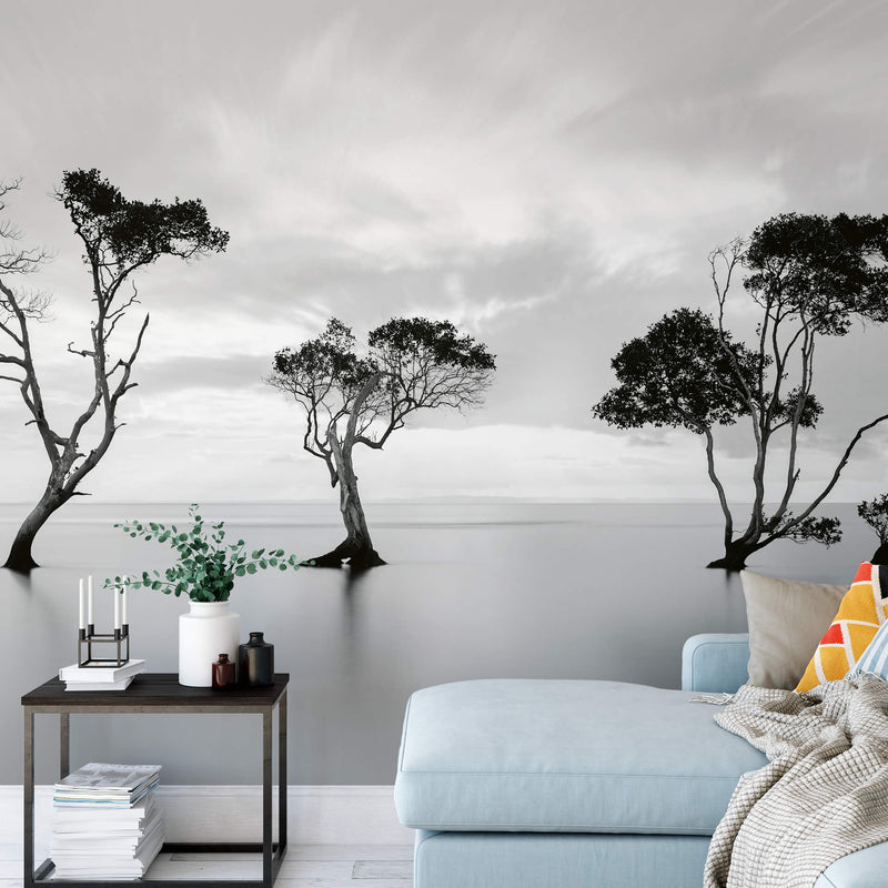 Trees In The Still Water - Wall Mural 5095