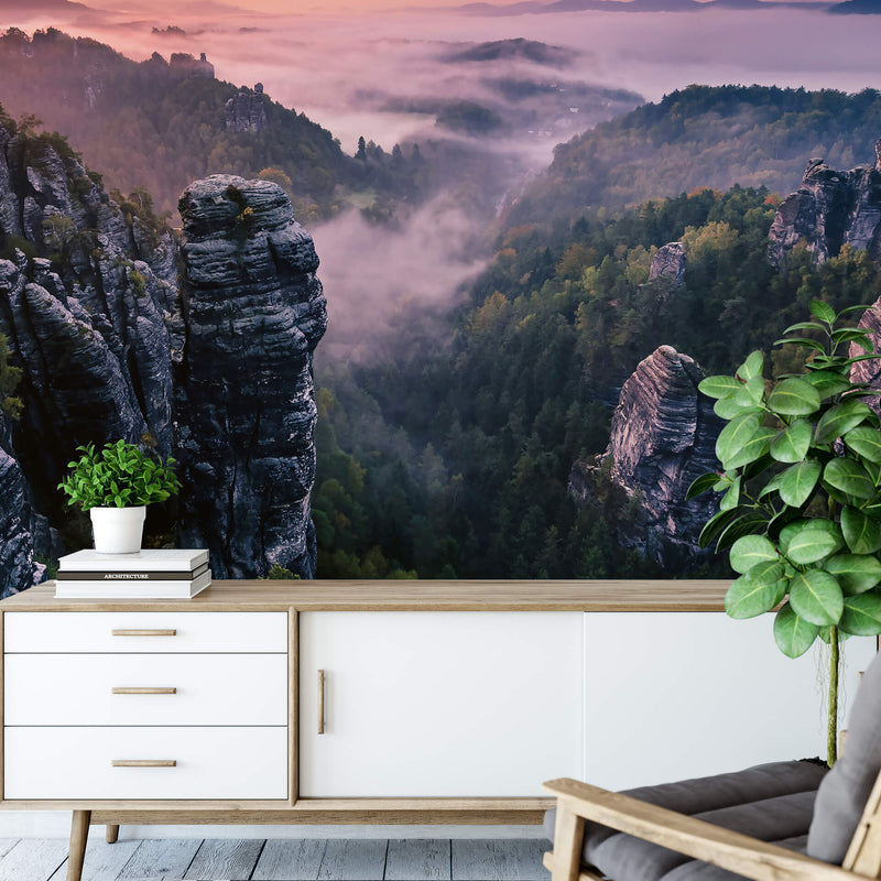 Sunrise on the Rocks - Wall Mural 5136