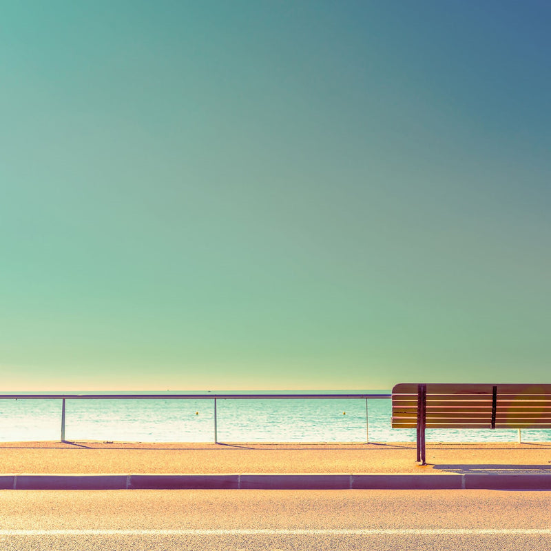 Bench And Sea - Wall Mural 5139