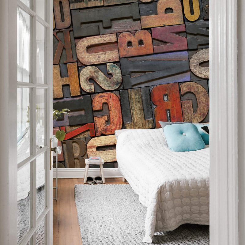 Vintage Letters - Wall Mural 5187