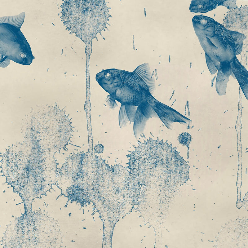 Blue Fish - Wall Mural