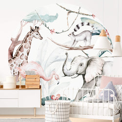 Jungle Animal Friends - Wall Mural 5523