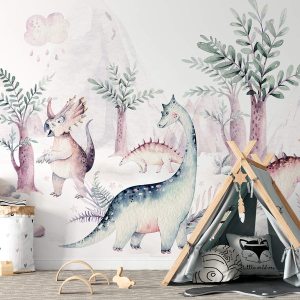 Dinosaur Animal Friends - Wall Mural 5524