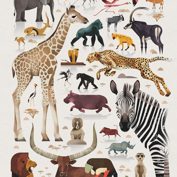 African Wildlife - Wall Mural 5527