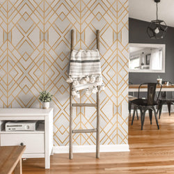 Golden Geometry - Wall Mural 5536