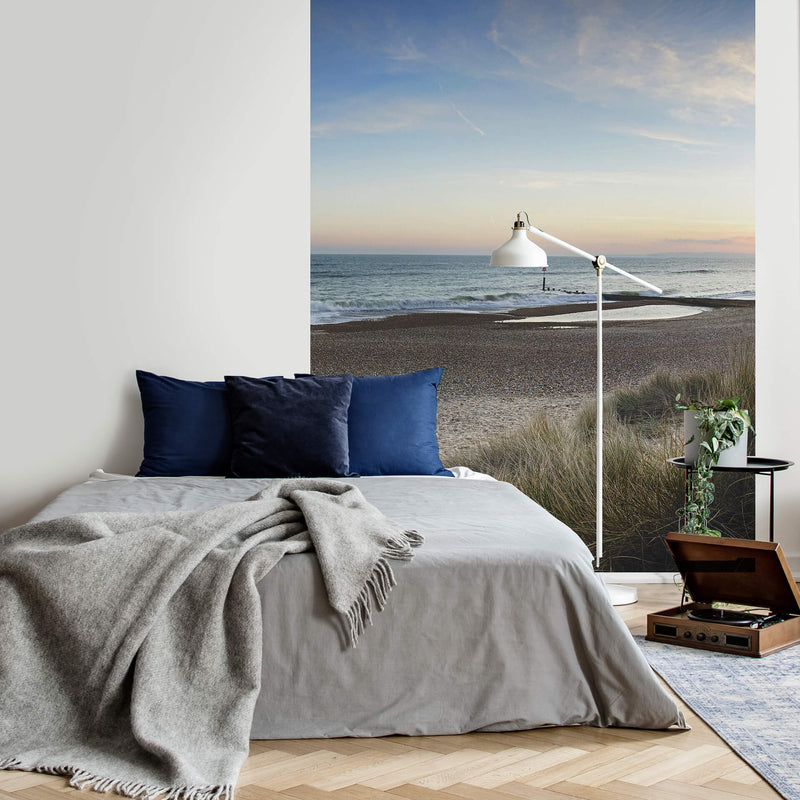 Along the Dune - Seaside Wall Mural With Bed