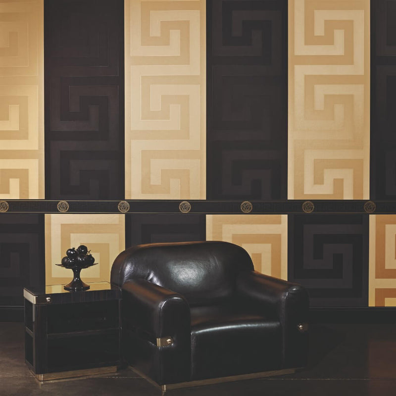 Versace Greek Key gold wallpaper - 935232
