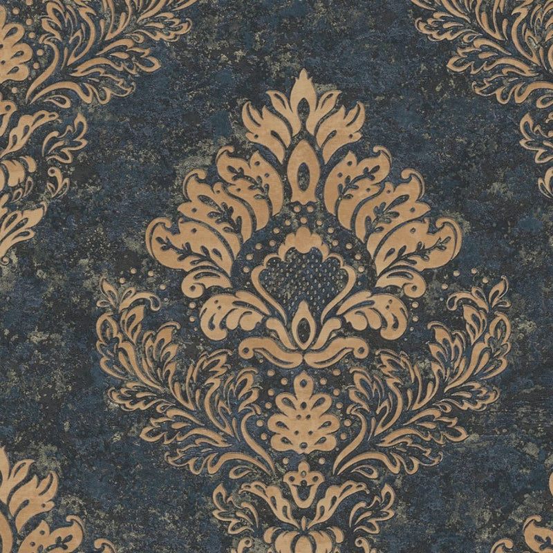 Metropolitan Stories 2 37901-2 Damask - Navy