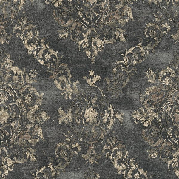 MY HOME. MY SPA. 38707-3 Baroque Charcoal & Gold
