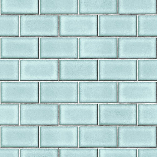 Subway Brick Tile Sky Blue