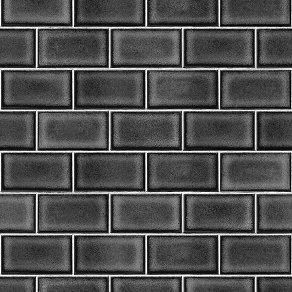 Subway Brick Tile Black