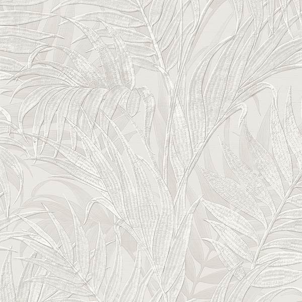 Tropical Palm Leaf Silver