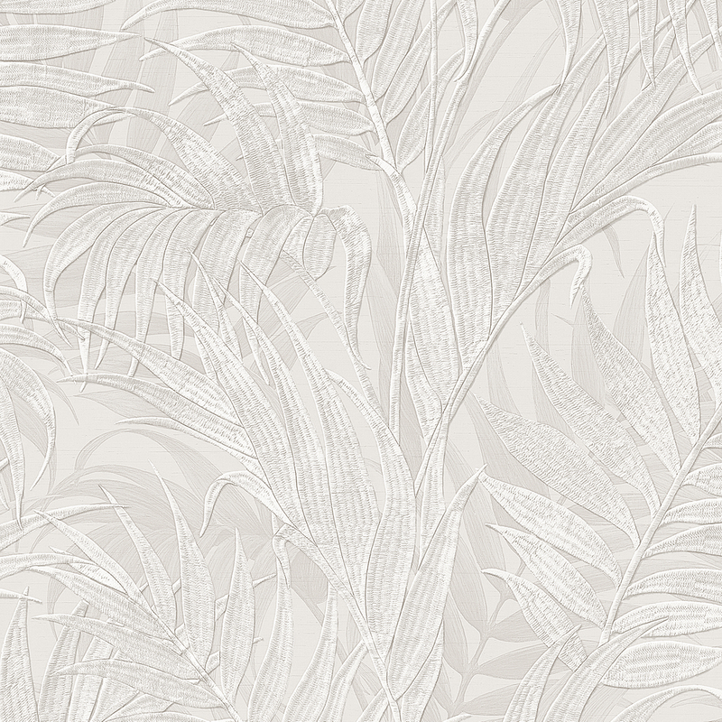 Tropical Palm Leaf Silver