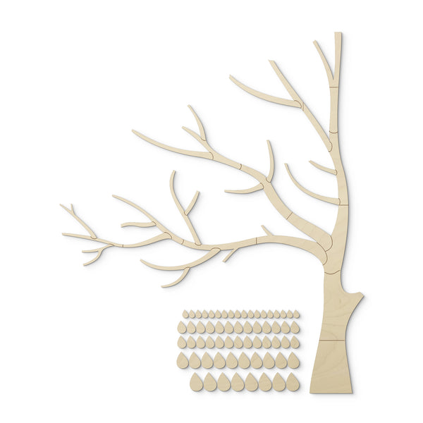 3D XXL Wooden Tree Motif - Left facing