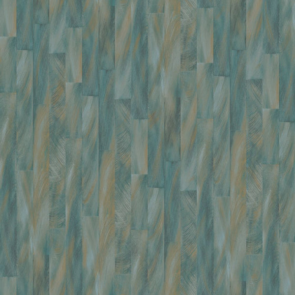 Wood Panel Effect Aqua