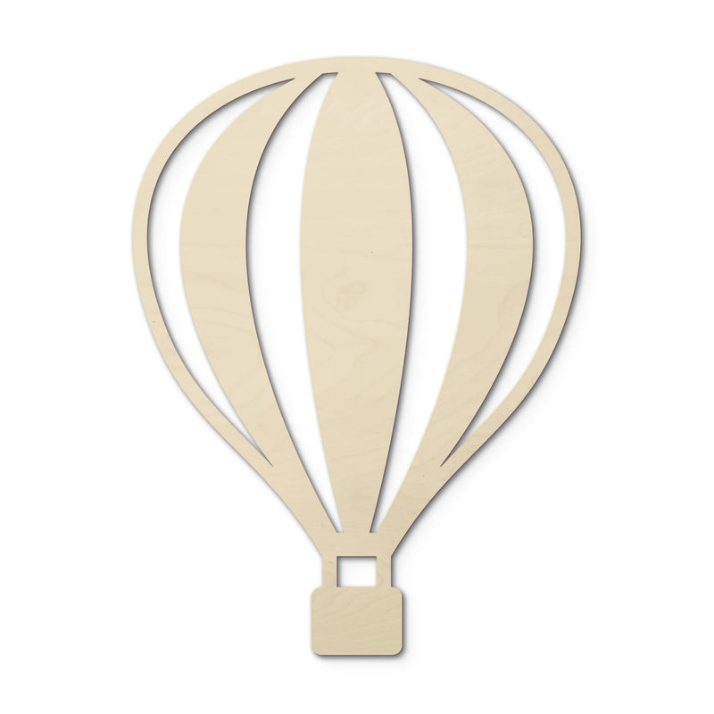 3D Wooden Hot Air Balloon Motif - 30cm x 40cm
